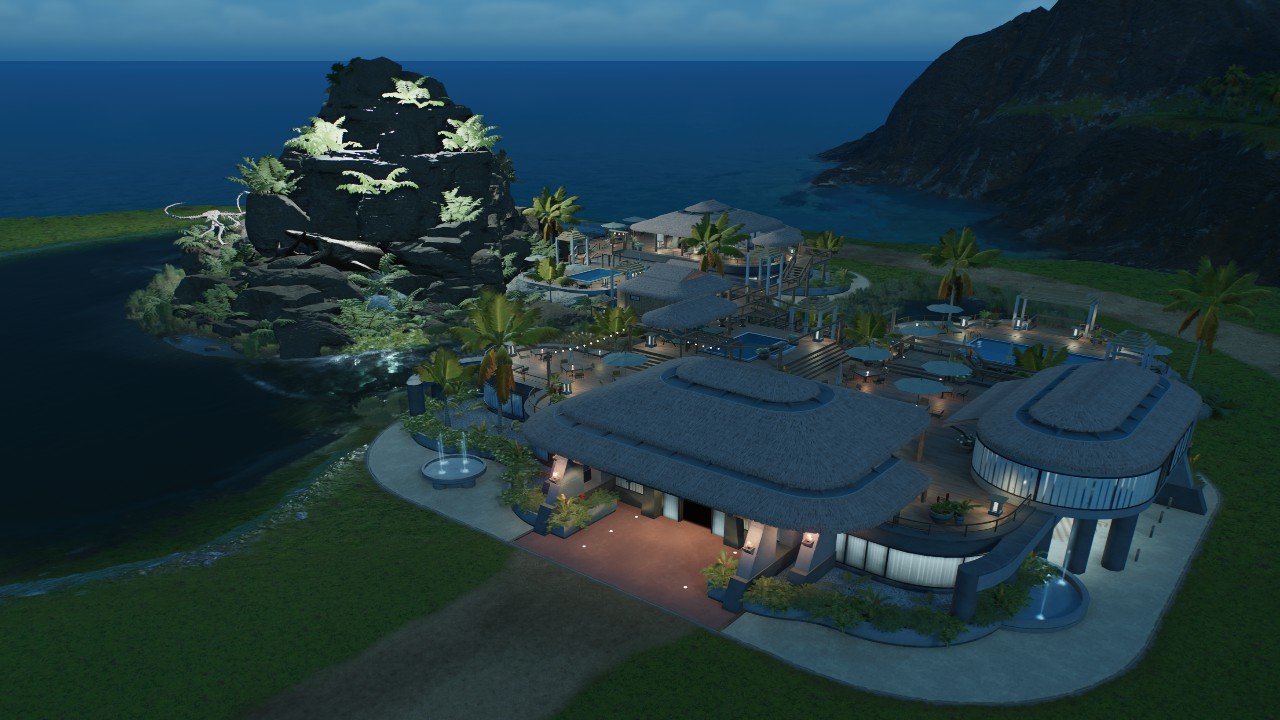 Tropical Resort With Rock 