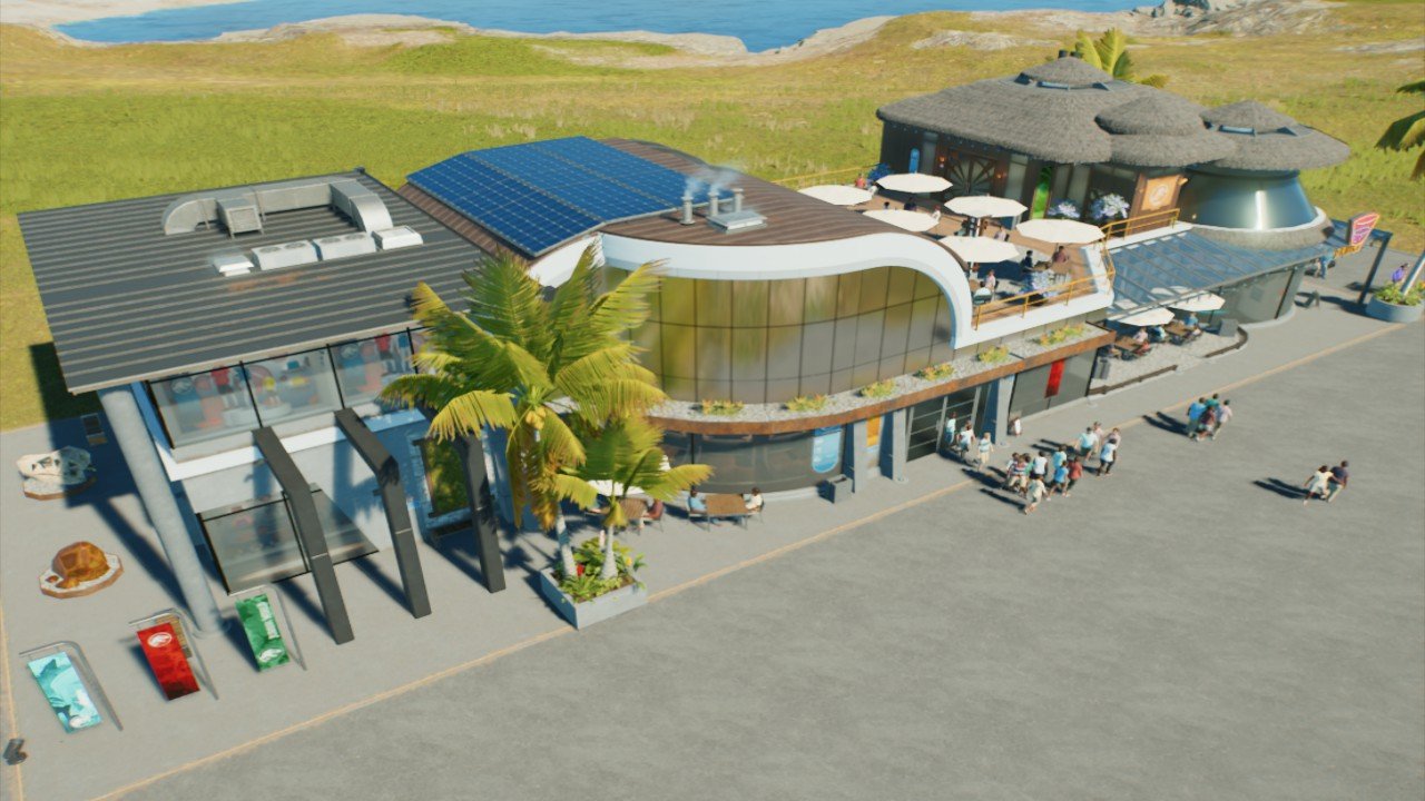 Amenties (Large Food, Drinks, Shopping)