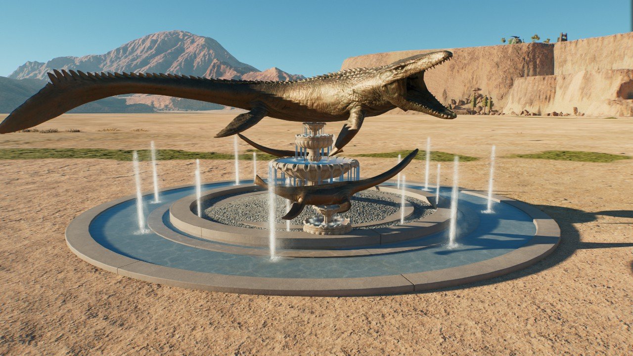 Mosaurus Statue - Workshop - Jurassic World Evolution 3