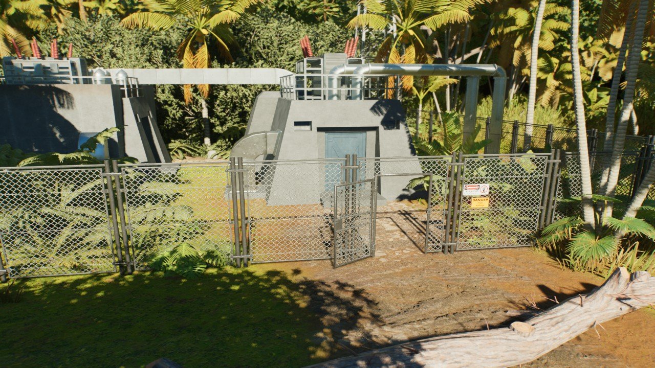 Jurassic Park Maintenance Shed Small Power Plant