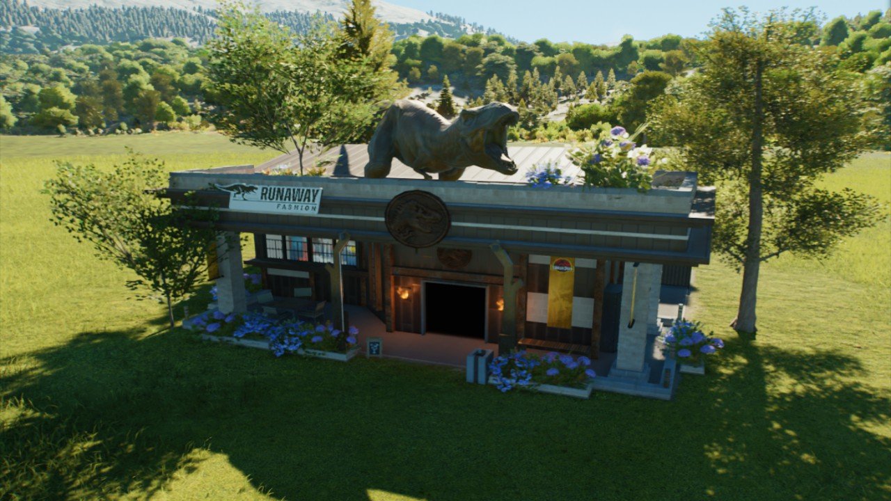 Tarnished Shopping Amenity - Small - Workshop - Jurassic World Evolution 3