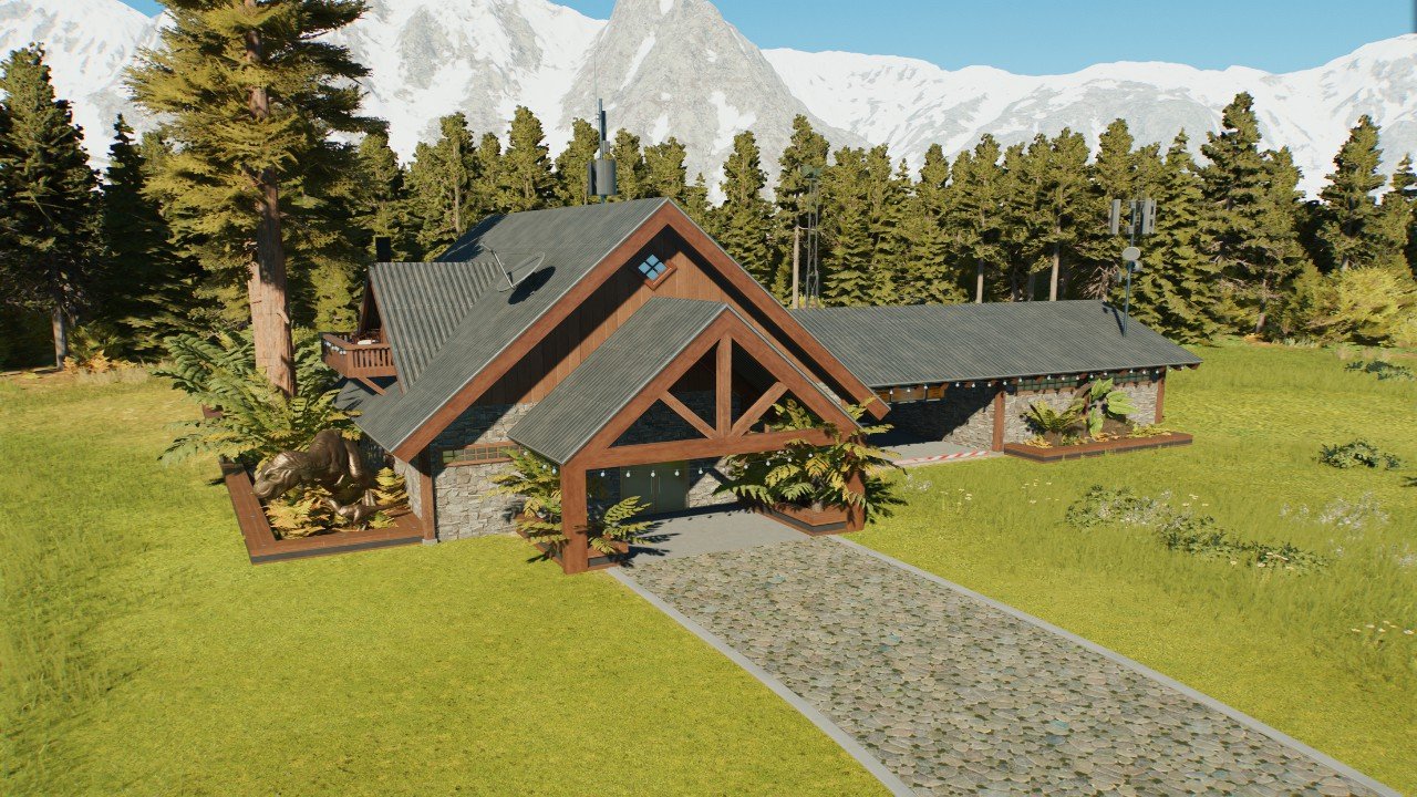Maintenance facility: Jurassic lodge build set