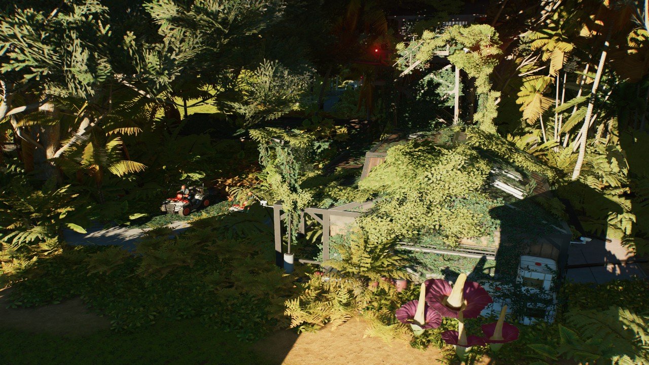 Abandoned overgrown and damaged JP Maintenance facility (Swrve)