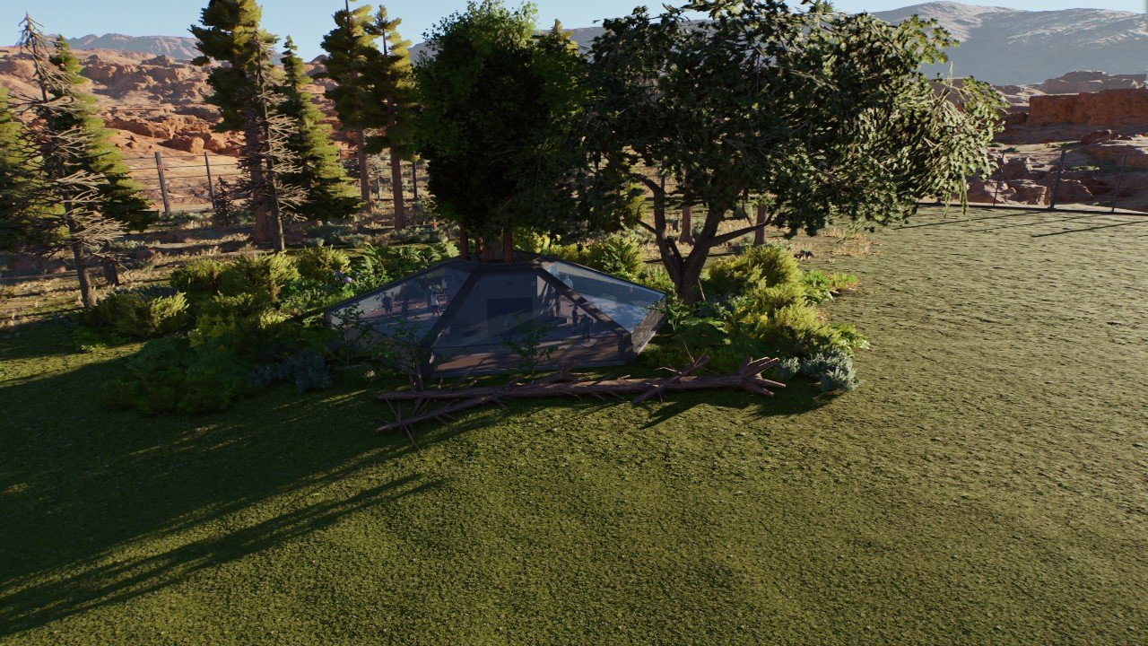 Foliage heavy viewing dome - Workshop - Jurassic World Evolution 3