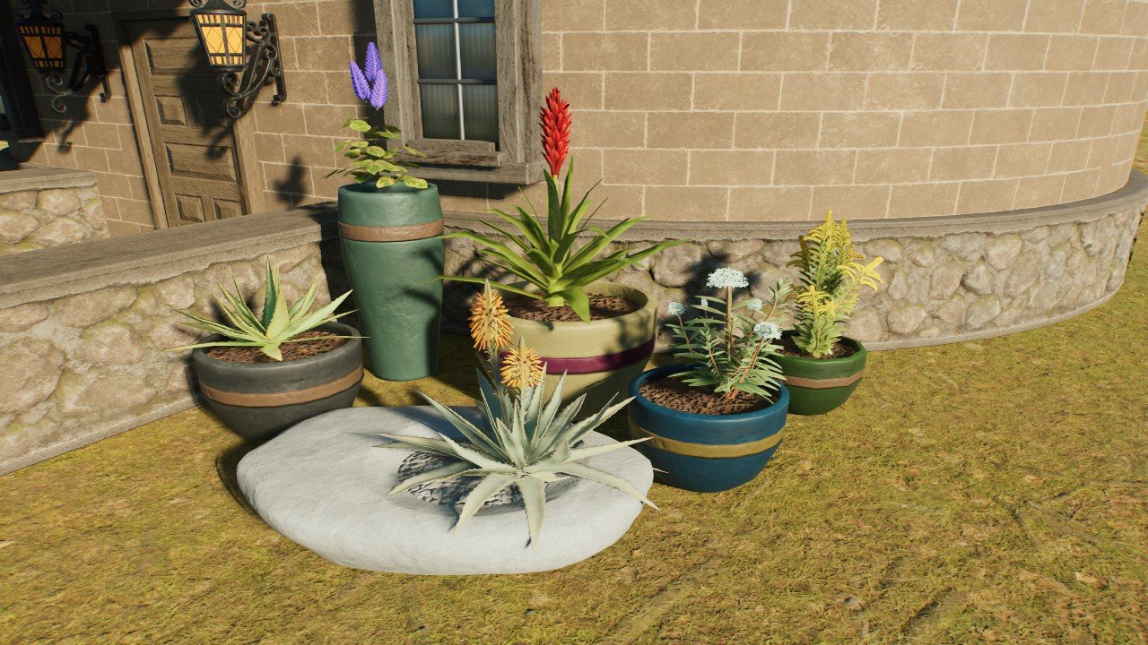 Garden plant pots