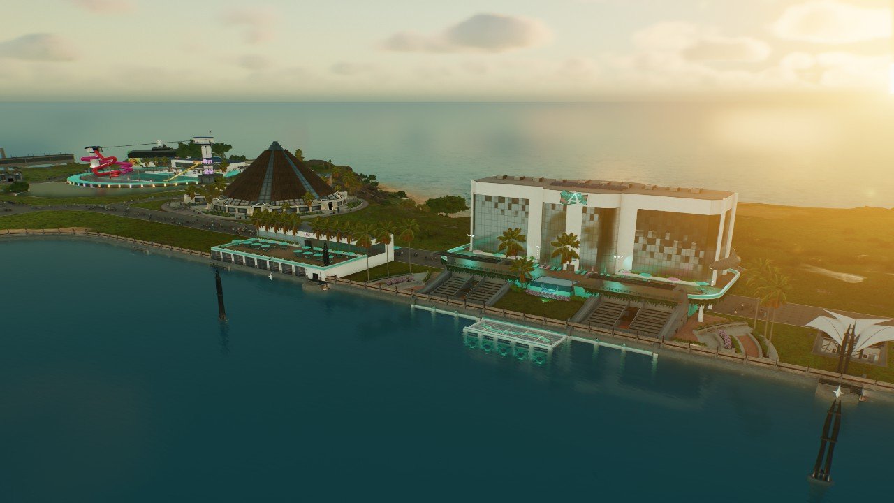 The Atlantean Hotel with grand ballroom & lagoon viewing gallery