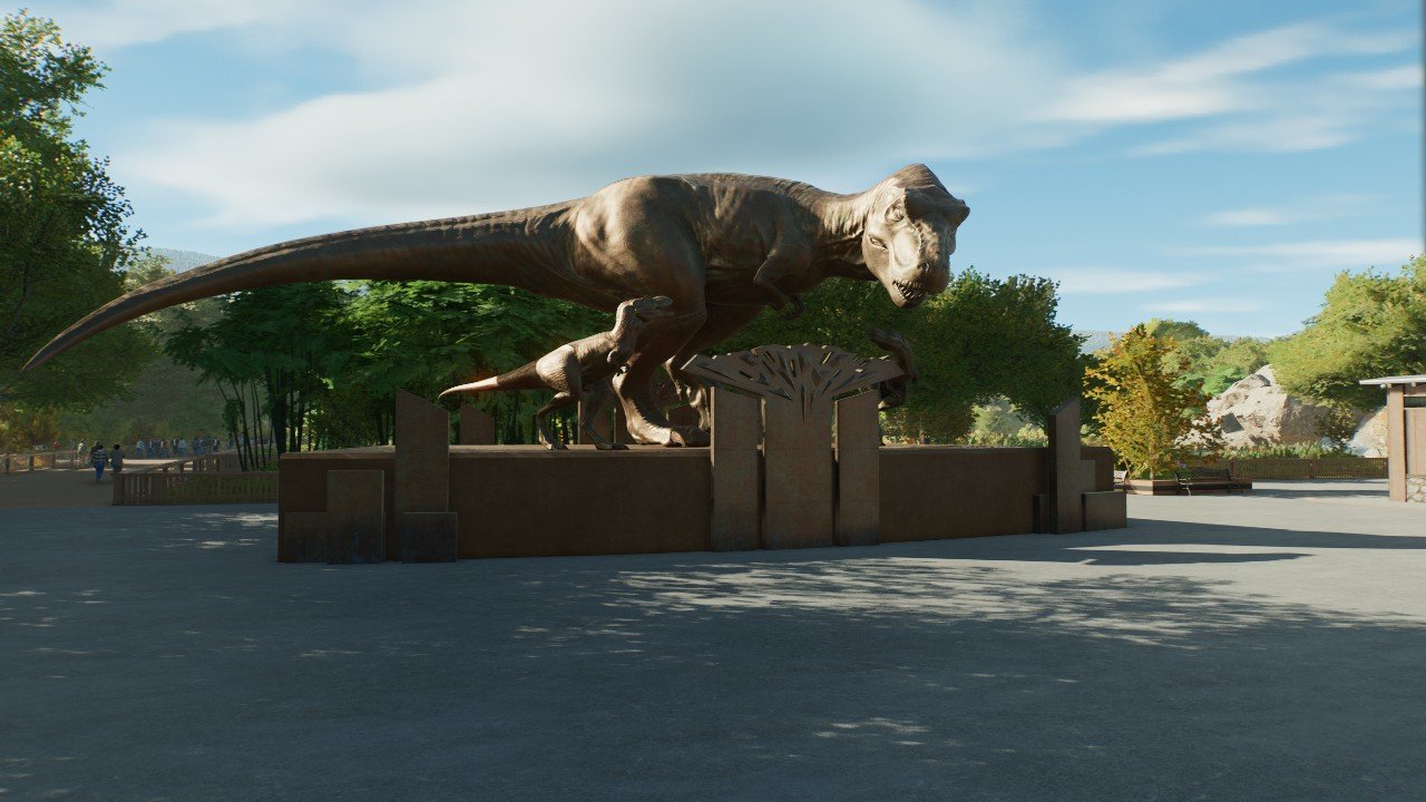 Bronze trex statue - Workshop - Jurassic World Evolution 3