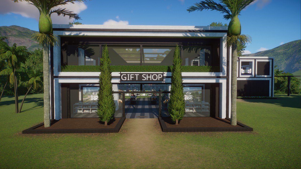 Modern Gift Shop & Monorail Station