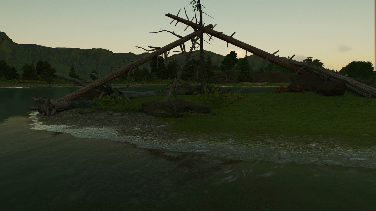 Large log and rock group - Workshop - Jurassic World Evolution 3