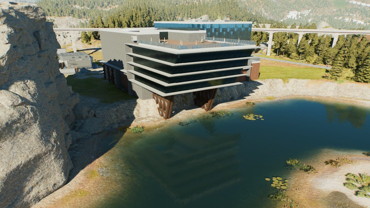 Modern hotel and shop complex