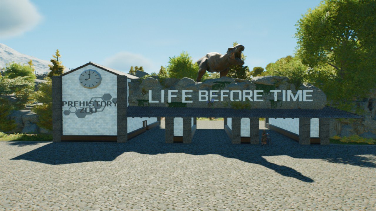 3 laned park entrance - Workshop - Jurassic World Evolution 3
