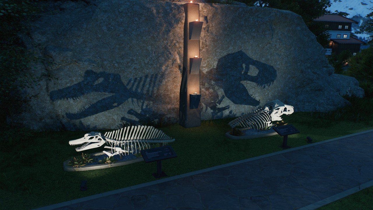 Shadow of the t-rex + spino from the Jurassic trilogy logo - Workshop ...