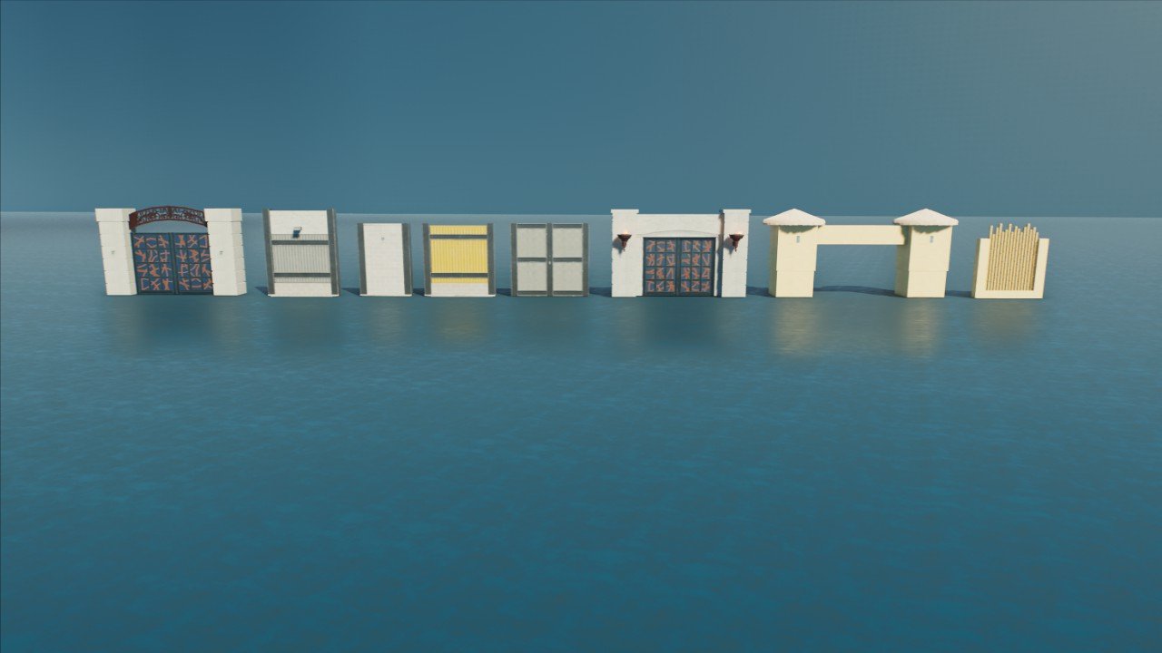 Jurassic World Main Street Gates and Fences