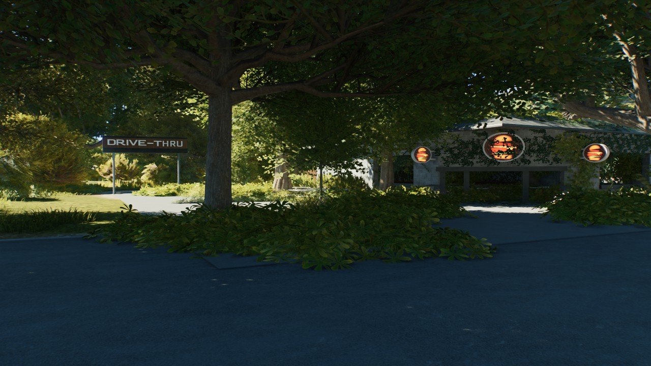 Abandoned fast food restaurant