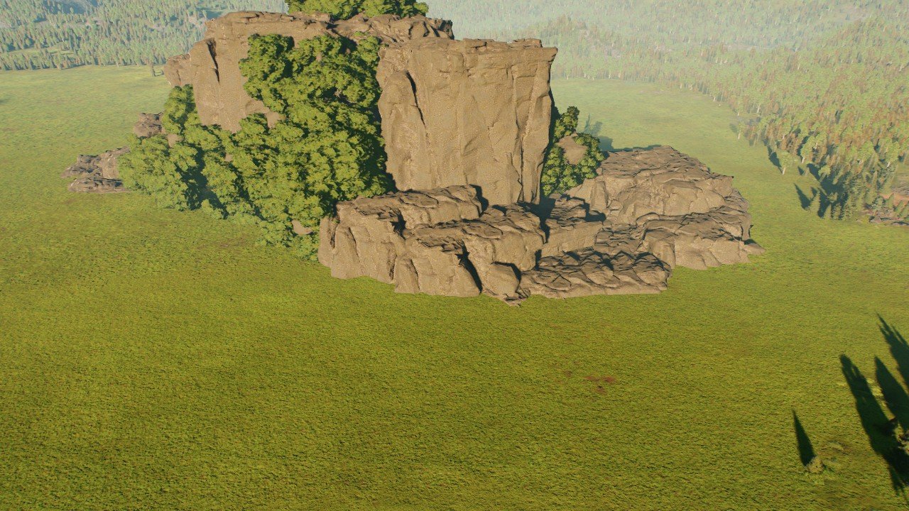 Natural mountain formation