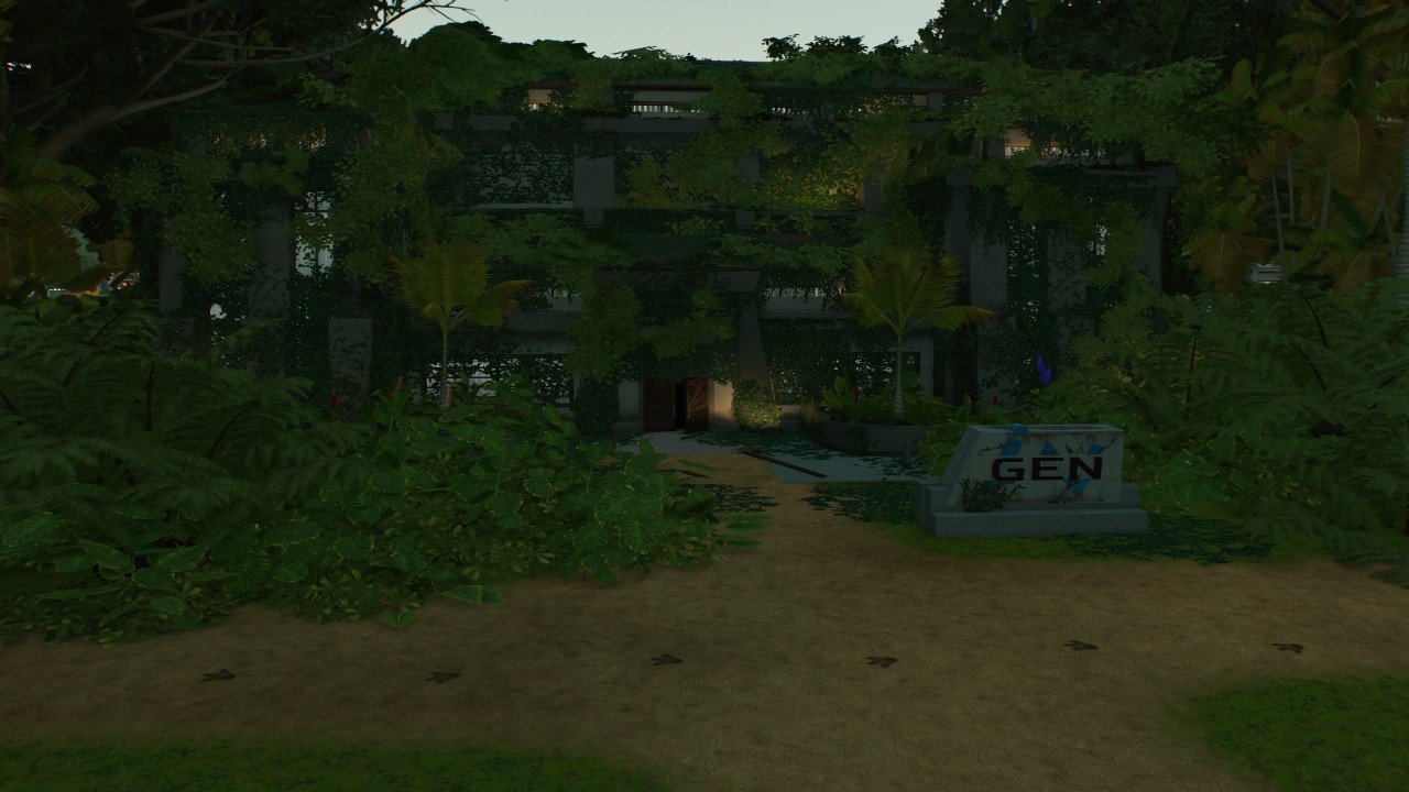 Abandoned overgrown and damaged JP Control Center (Swrve)