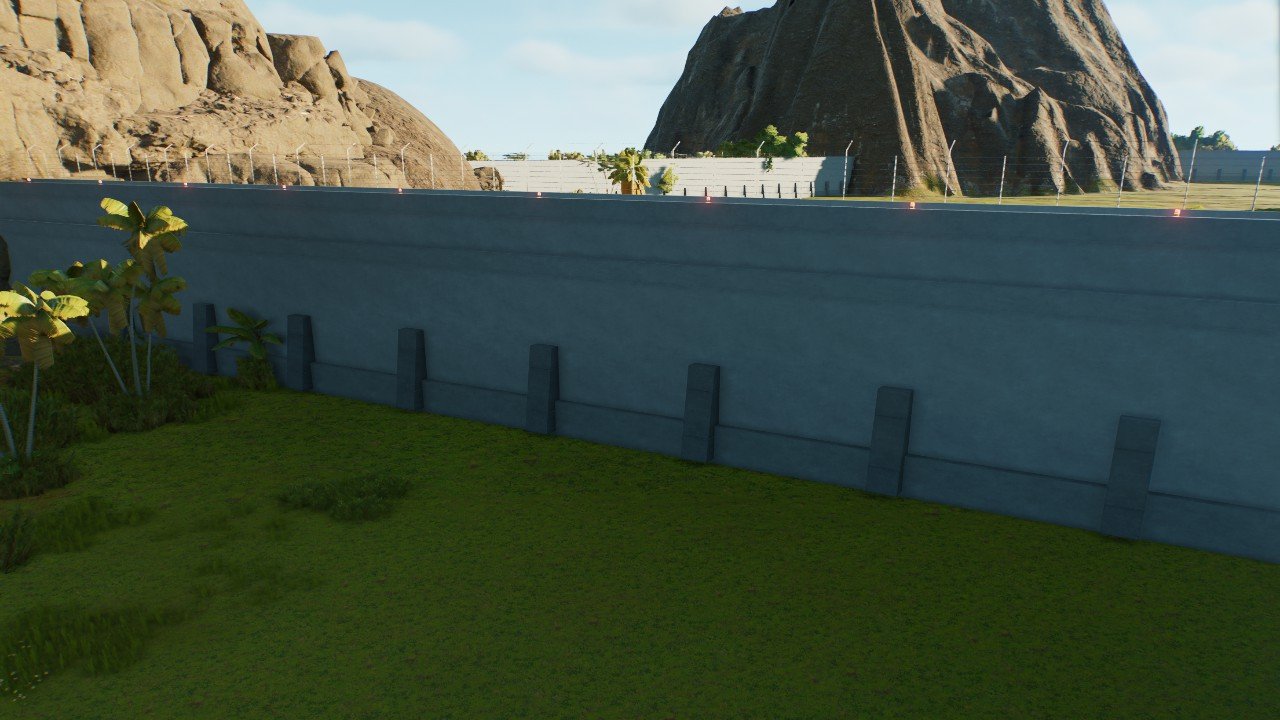 Modular Secure Enclosure Wall - Workshop - Jurassic World Evolution 3