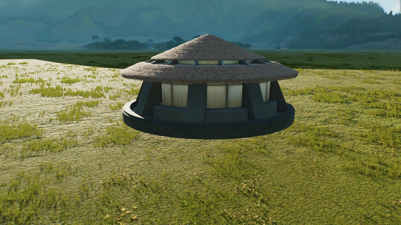 JP thatch dome top