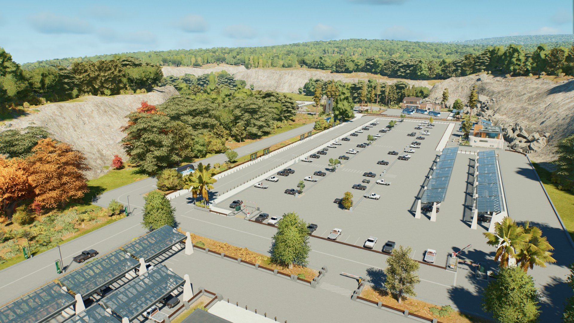 Parking and entrance on the Germany map