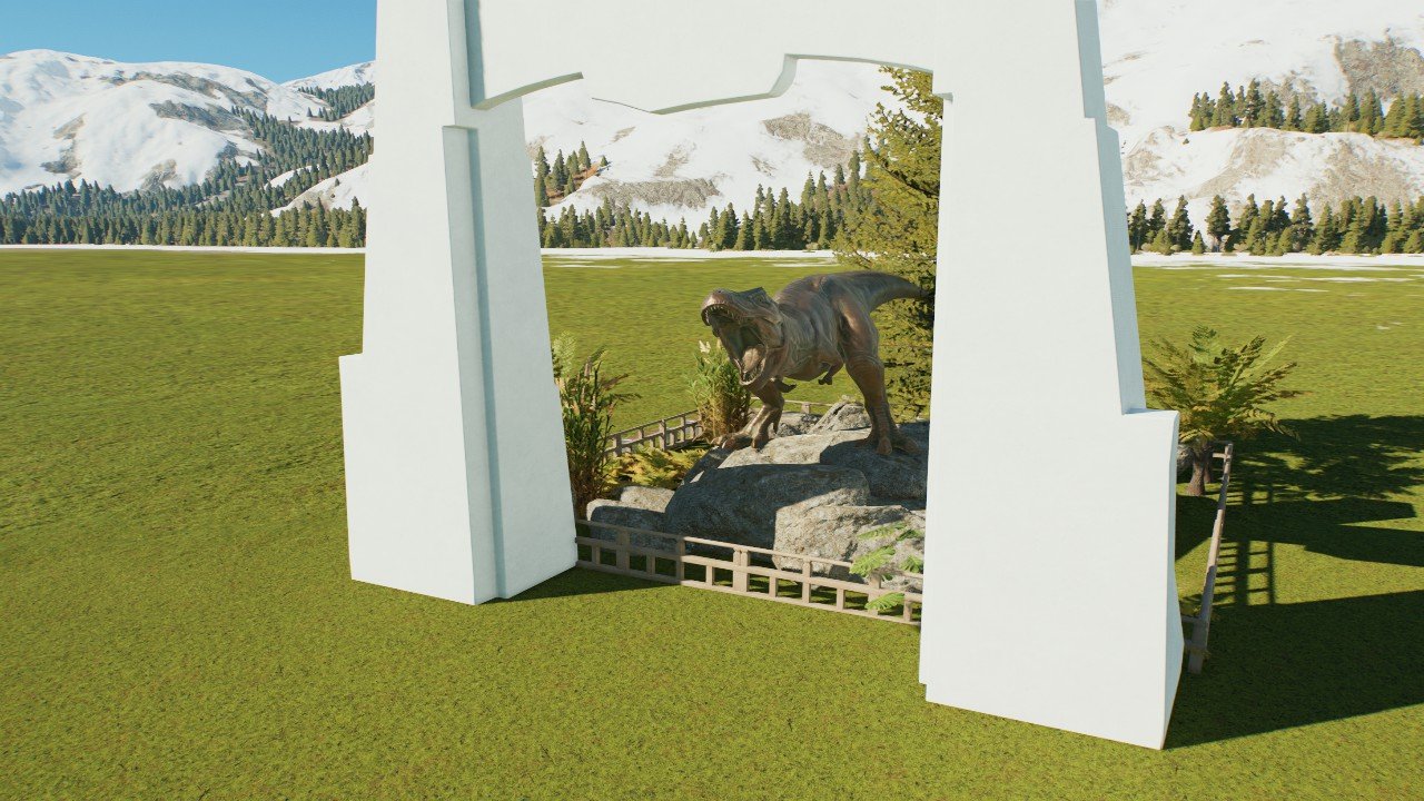 Trex statue - Workshop - Jurassic World Evolution 3
