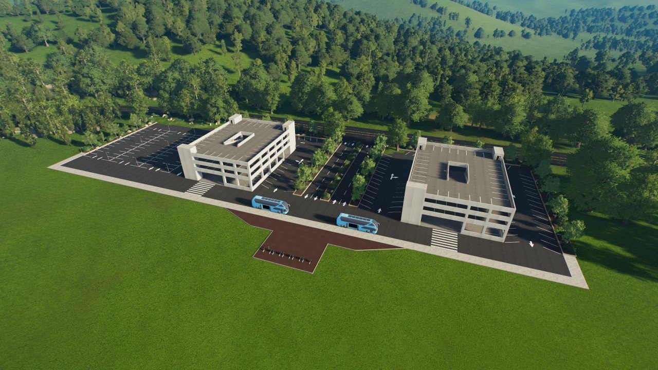Parking Lot Entrance Template