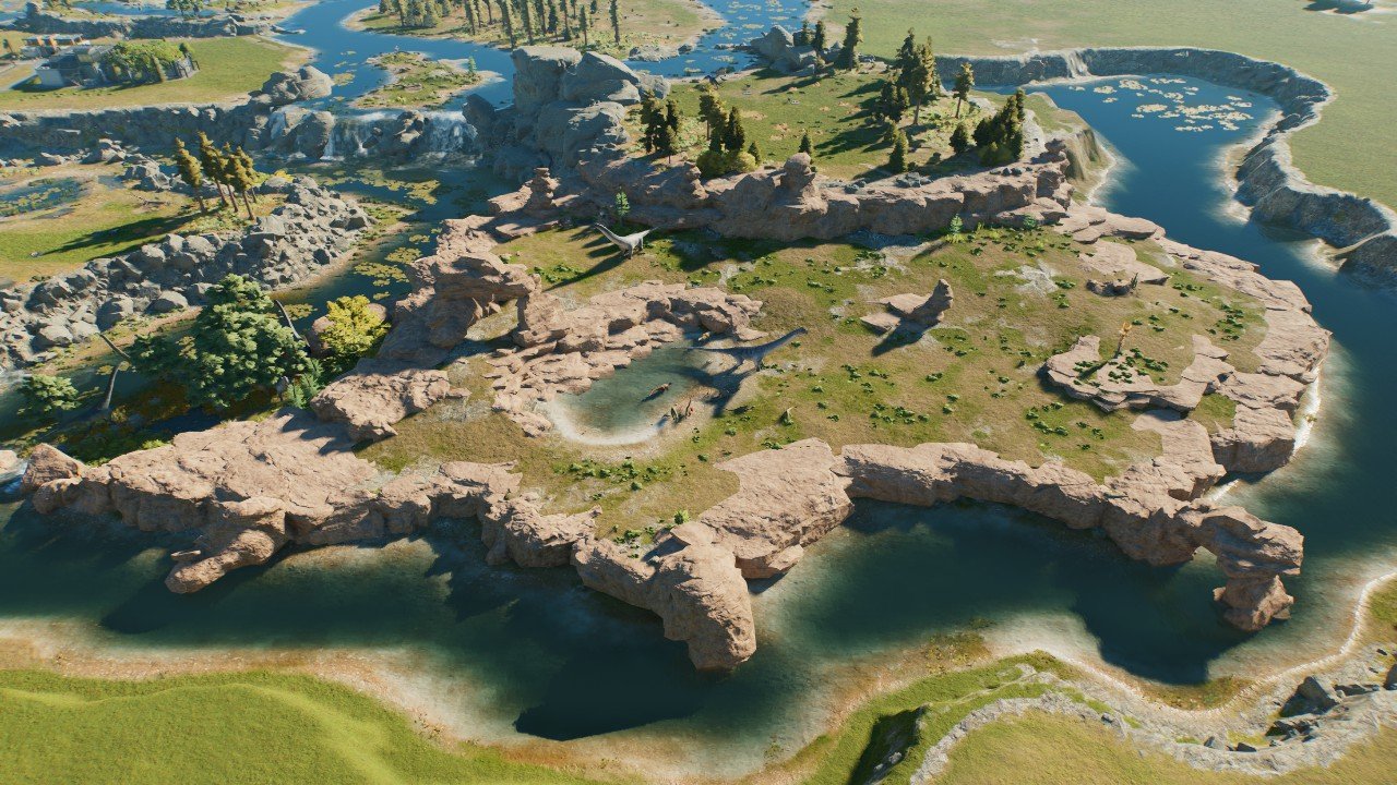 Large Natural Plateau Enclosure - Workshop - Jurassic World Evolution 3