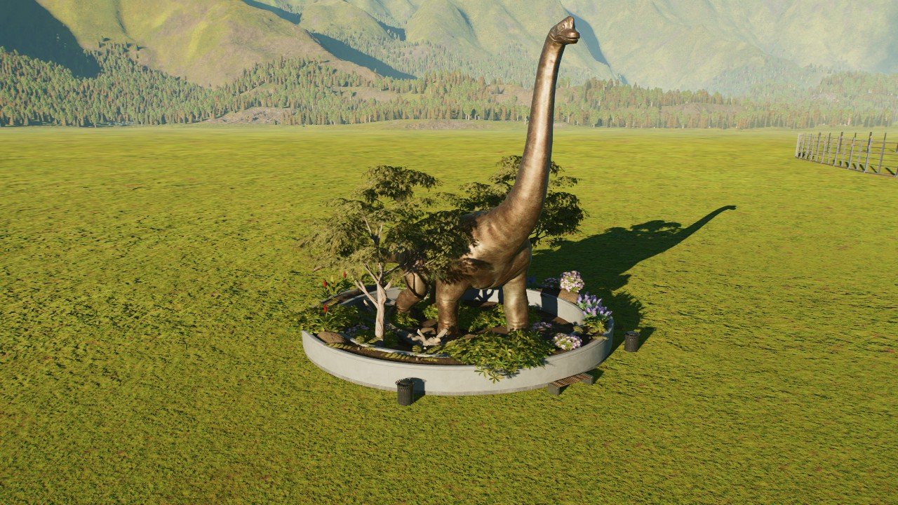 Brachiosaurus Planter w/ benches & bins
