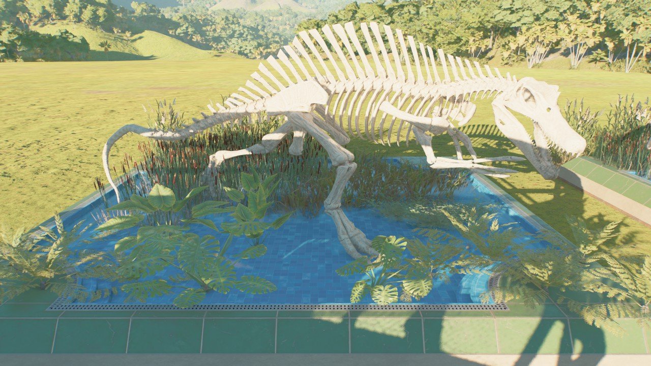 Spinosaurus skeleton statue - Workshop - Jurassic World Evolution 3