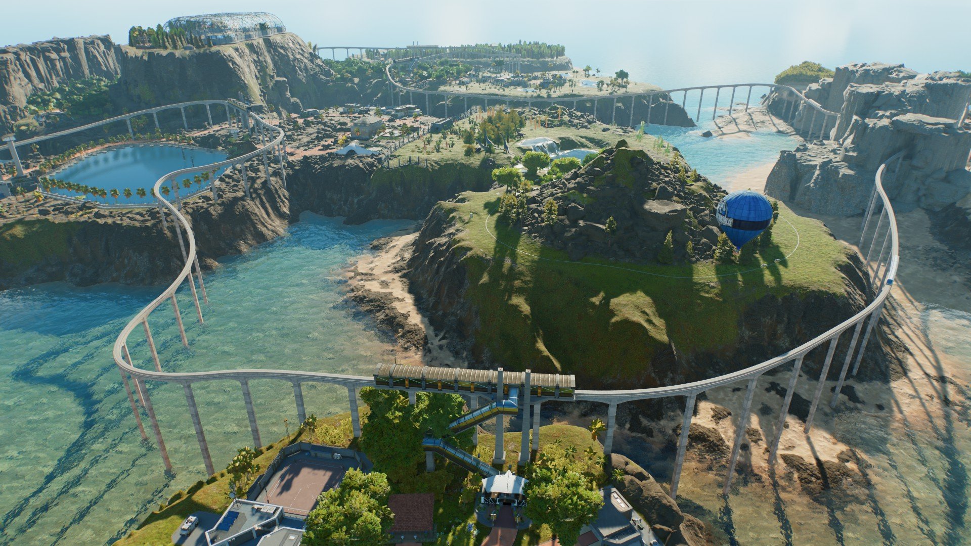 Jurassic Park with many Islands