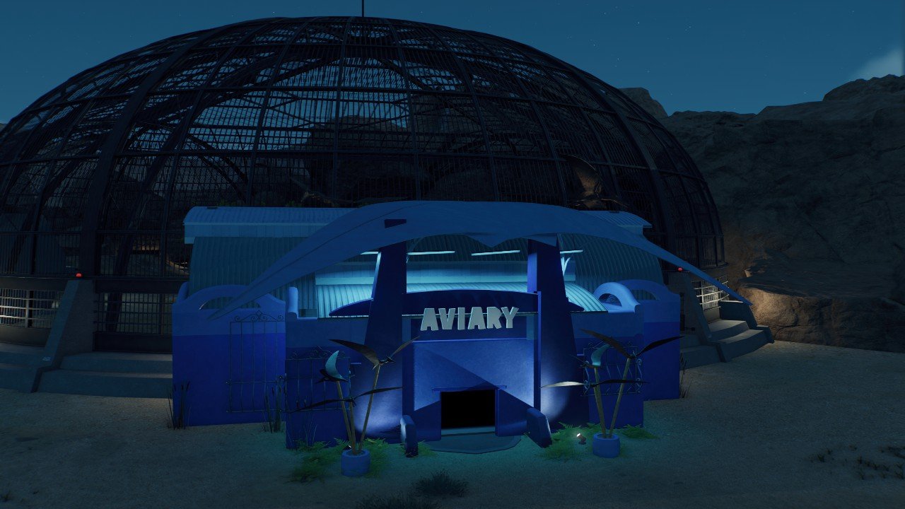 Blue aviary viewing gallery - Workshop - Jurassic World Evolution 3