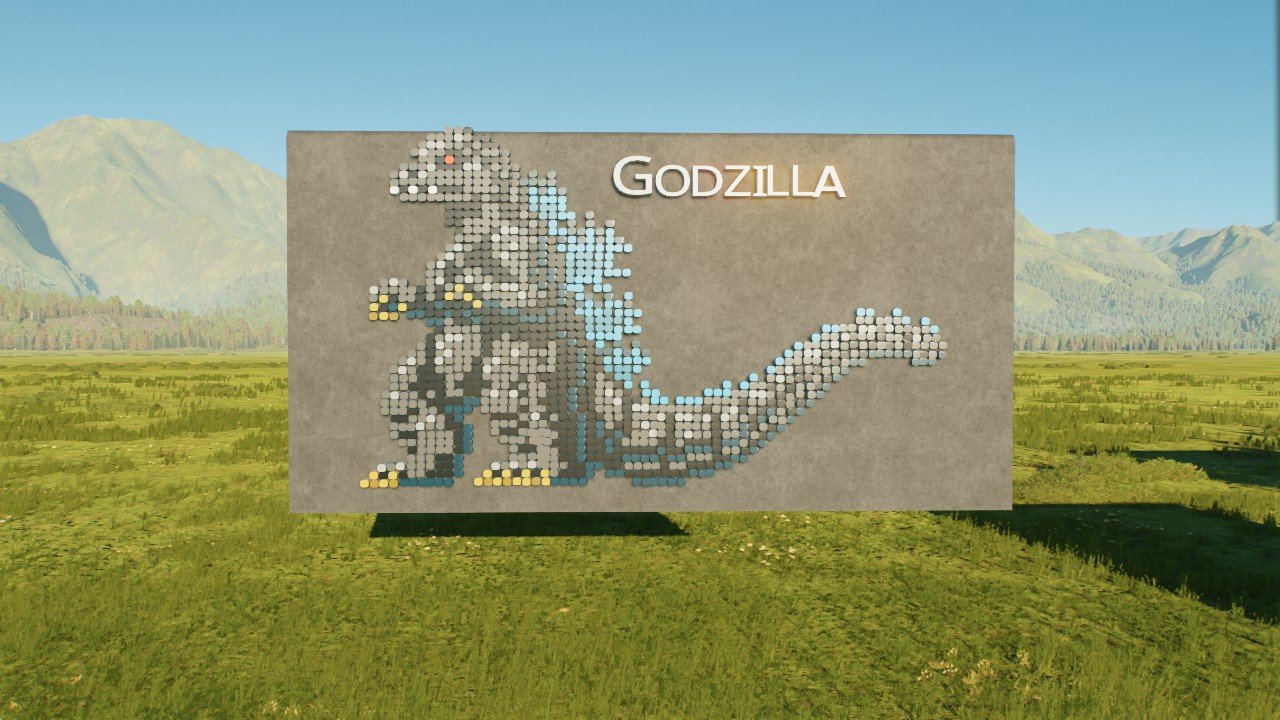 Godzilla Sign - Workshop - Jurassic World Evolution 3