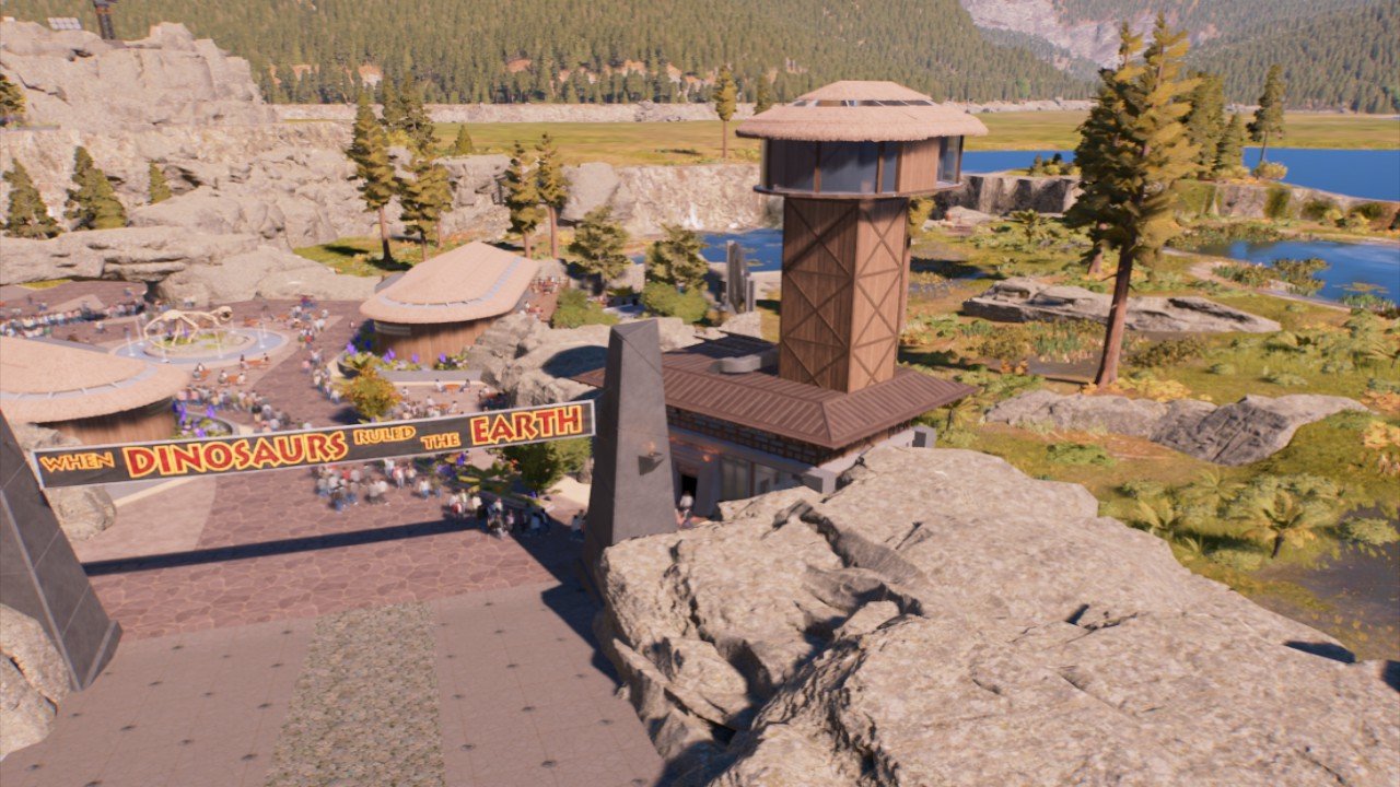 JP-Style Glass Viewing Tower - Workshop - Jurassic World Evolution 3