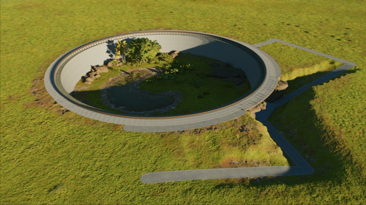 Sunked enclosure - Workshop - Jurassic World Evolution 3