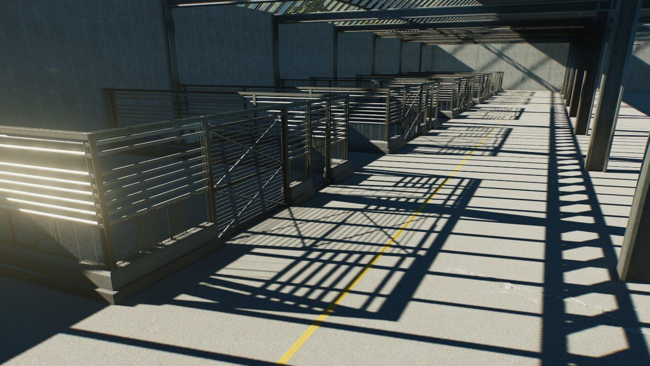 Holding pens for Jurassic park 3 embryonic center