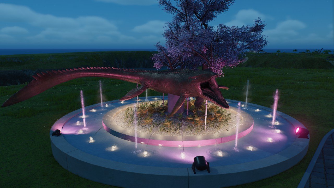 Mosasaurus Fountain - Workshop - Jurassic World Evolution 3