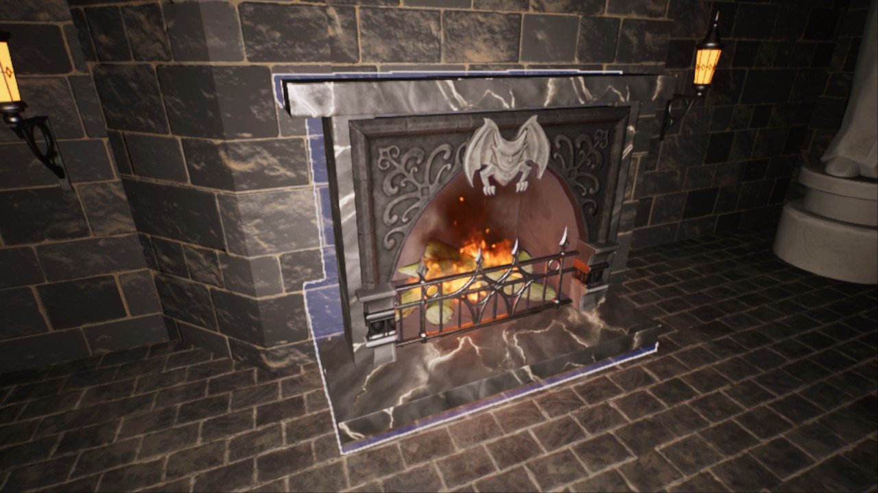 Fancy Marble Fireplace