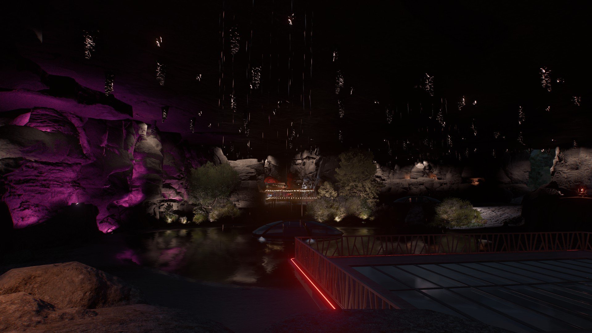 Asia background with Jurassic park