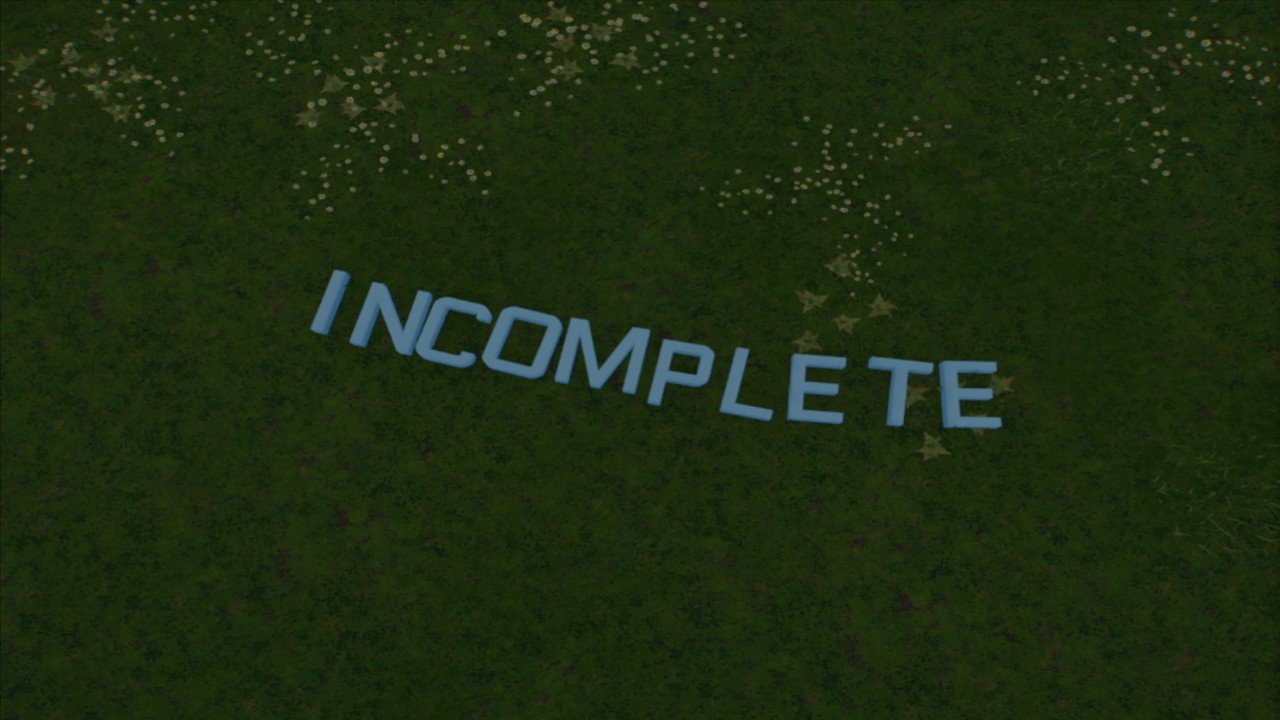 incomplete thing