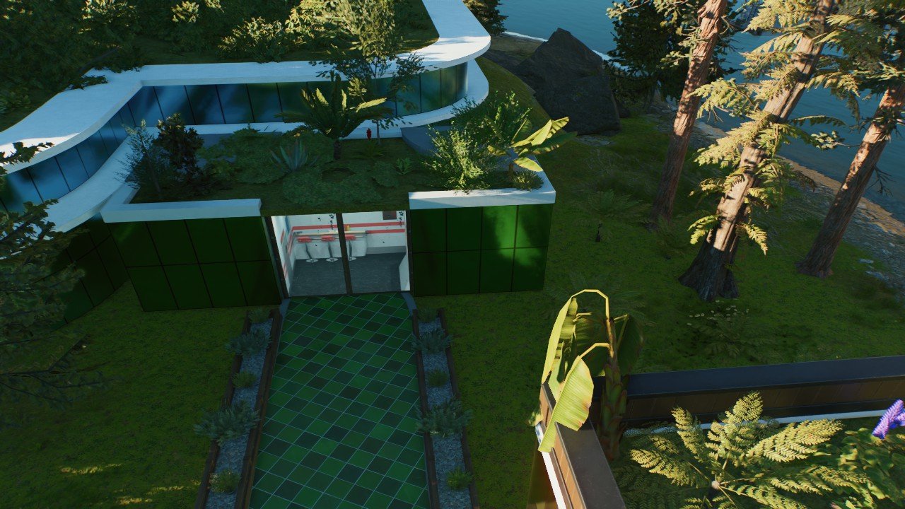 GREEN GLASS RESTROOM - Workshop - Jurassic World Evolution 3