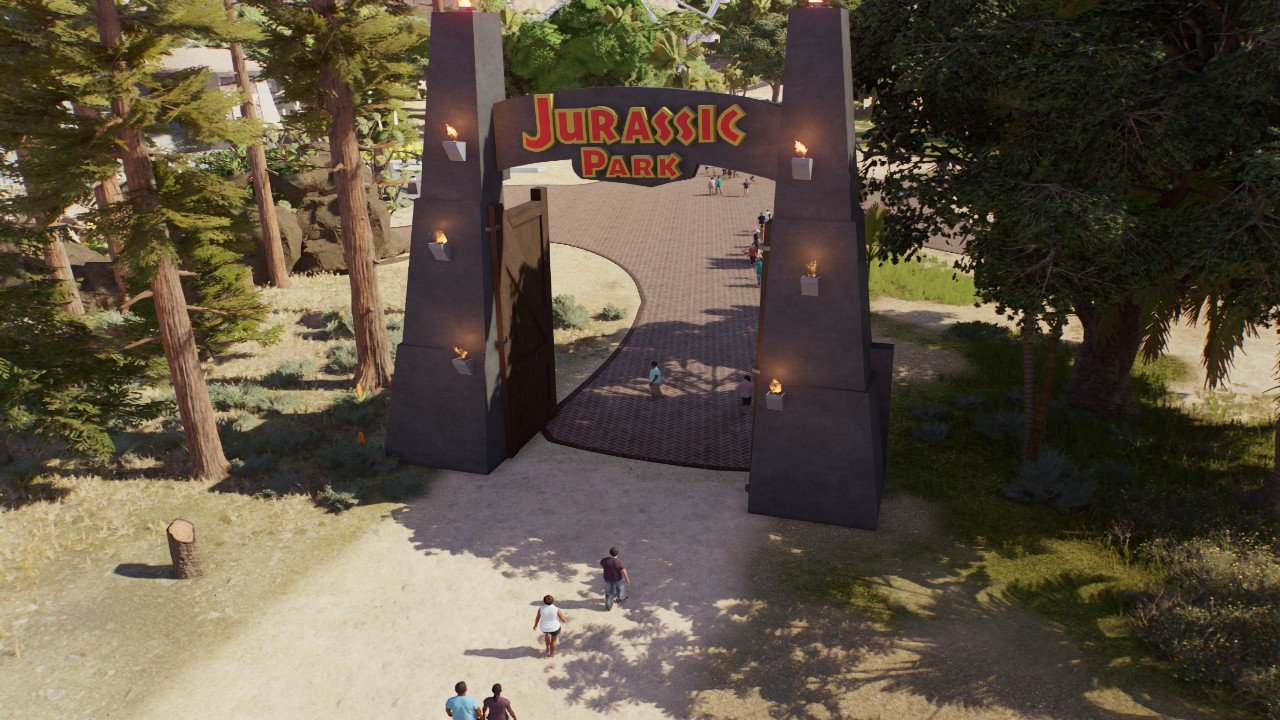 Jurassic Park Gate - Workshop - Jurassic World Evolution 3
