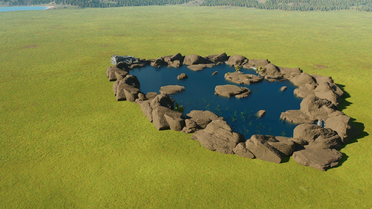 Large rock lagoon (hatchery) - Workshop - Jurassic World Evolution 3