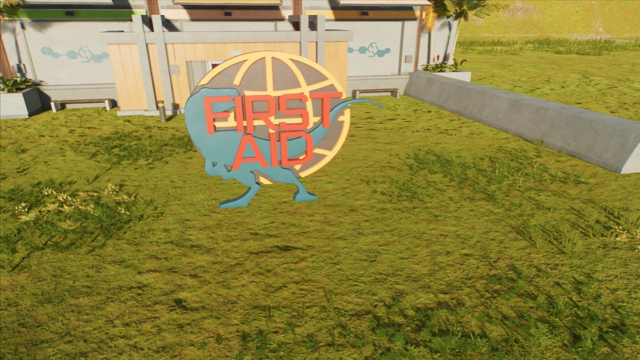 First Aid Sign - Workshop - Jurassic World Evolution 3