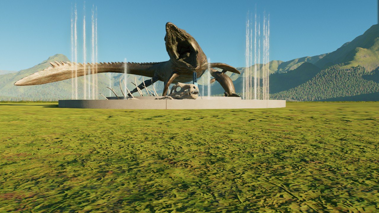 Mosasaurus Fountain 2 - Workshop - Jurassic World Evolution 3