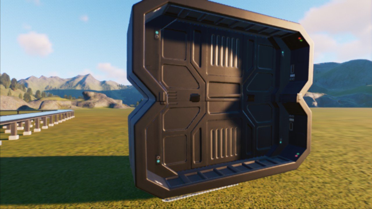 black scifi doors