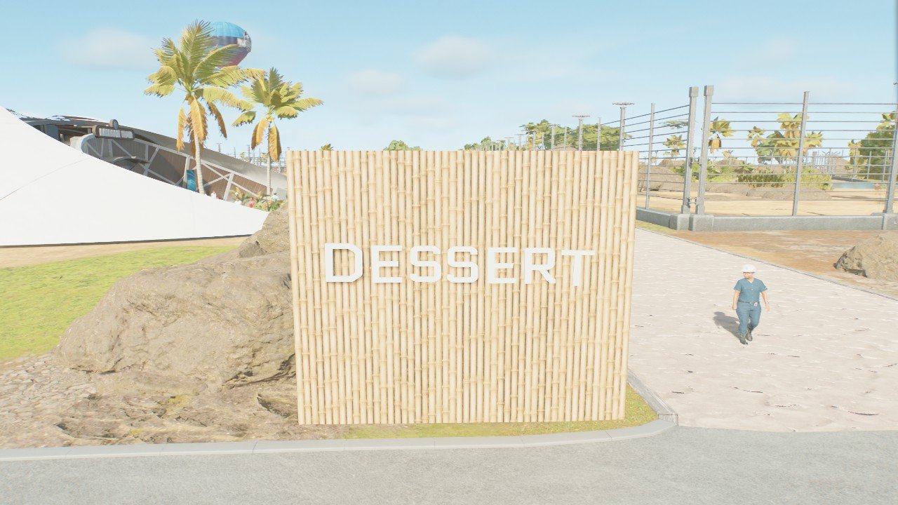 Desert sign - Workshop - Jurassic World Evolution 3