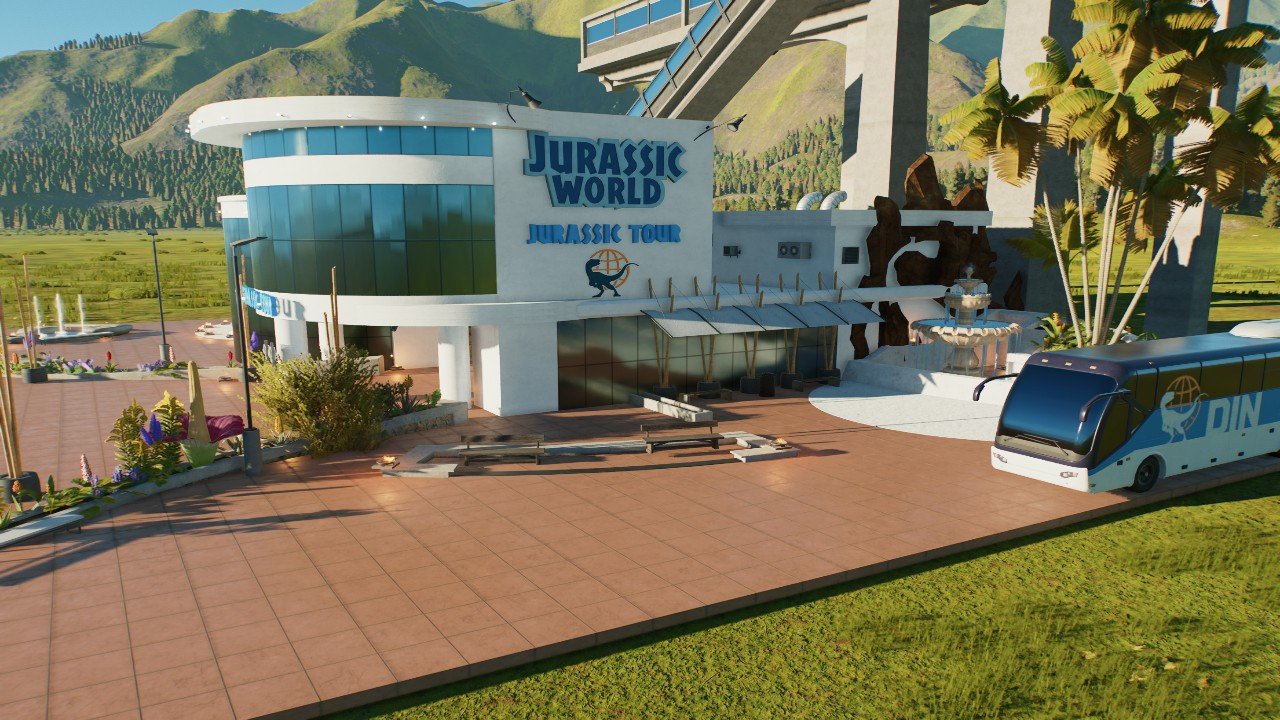 Modern Monorail station - Workshop - Jurassic World Evolution 3