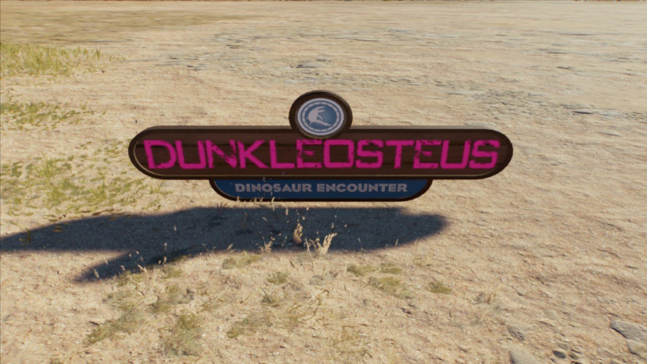 Dunkleosteus sign - Workshop - Jurassic World Evolution 3