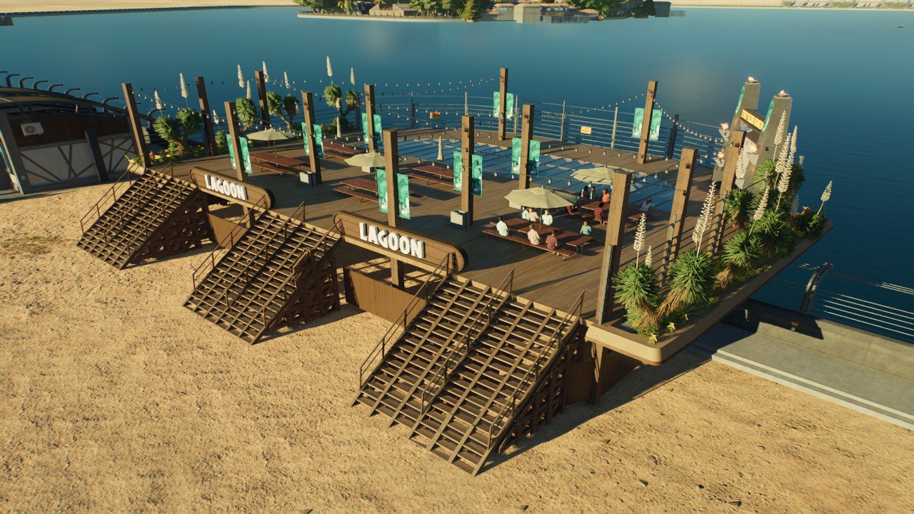 Overhanging Lagoon Platform