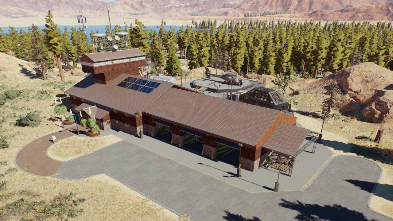 Remote Ranger Station Montana Ranger Station - Workshop - Jurassic World Evolution 3