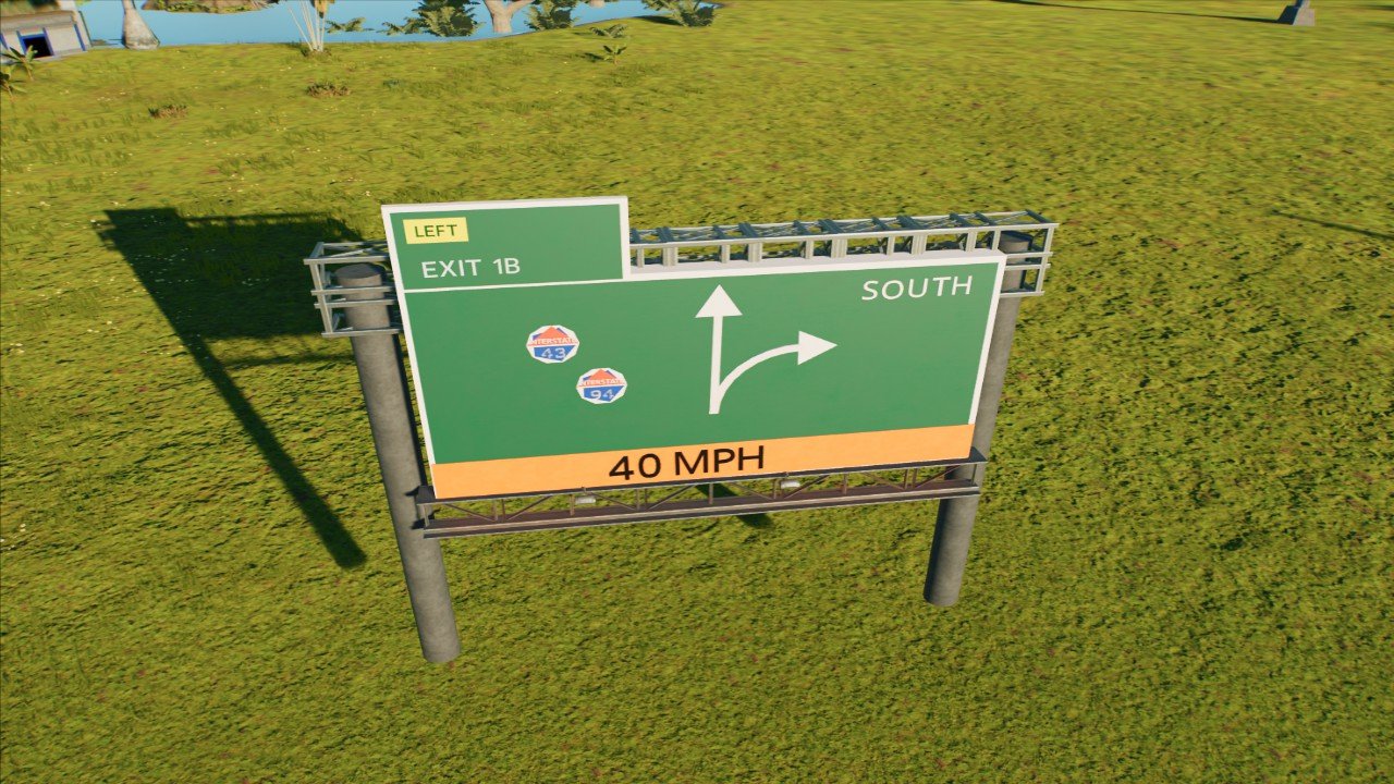 Highway Road Sign